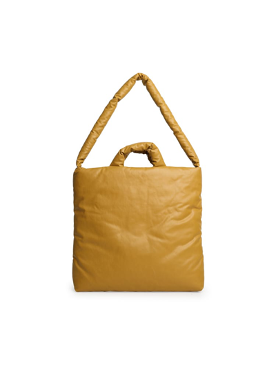 Kassl Editions Medium Pillow Oil Shopping Bag In Harvest Gold