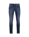 Dondup Man - George Skinny Jeans In Stretch Denim In Blu Medio