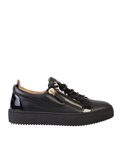 Giuseppe Zanotti Gail Black Leather Sneakers