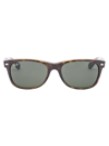 Ray Ban Standard New Wayfarer 55mm Sunglasses - Dark Tortoise In 902l Tortoise