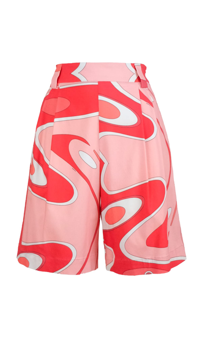 Sara Battaglia Bermuda In Coral Print