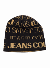 VERSACE JEANS COUTURE VERSACE JEANS COUTURE WOMANS WOOL BLEND HAT WITH LOGO PRINT