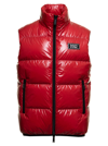 DSQUARED2 D-SQUARED2 MANS SHINY RED NYLON VEST WITH LOGO