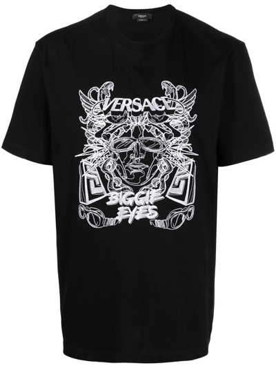 Versace Medusa Biggie T-shirt, Male, Black, Xs