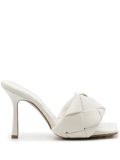 Bottega Veneta Lido 90mm Sandals In White