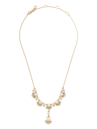 Marchesa Notte Y-chain Pearl Necklace In Gold