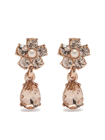 Marchesa Notte Crystal-embellished Drop Earring In Gold