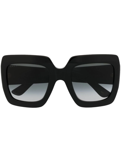 Gucci Gg Oversized Sunglasses In Black