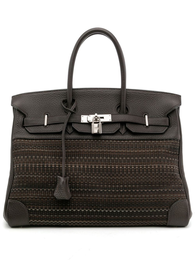 Pre-owned Hermes 2005  Birkin 35 Handbag In Brown