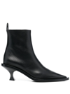 JIL SANDER LOUIS 80MM ANKLE BOOTS