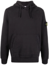 STONE ISLAND COMPASS-PATCH COTTON HOODIE