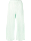 ISSEY MIYAKE MAY PLISSÉ CROPPED TROUSERS