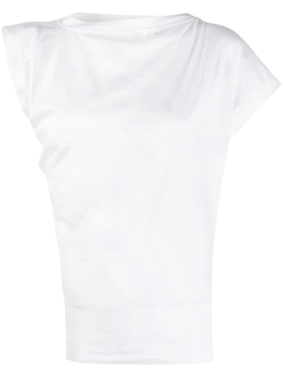 Vivienne Westwood Asymmetric Draped T-shirt In White