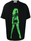 Vivienne Westwood Graphic Female-print Cotton T-shirt In Black