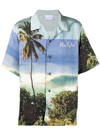 BLUE SKY INN BEACH-PRINT LOGO-EMBROIDERED SHIRT