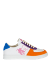 Etro Colour-block Low-top Sneakers In Orange