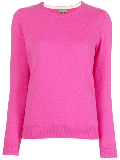 N.peal Crew-neck Cashmere Jumper In Rosa