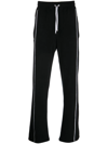 Amiri Black Hawaiian Print Track Pants In Black