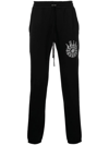 Amiri Slim-cut Logo-print Track Pants In Black