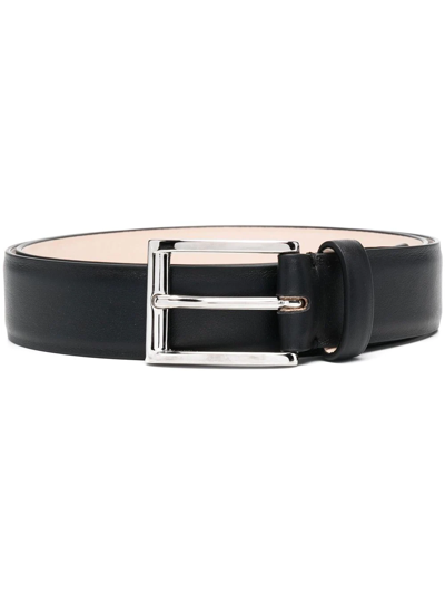 Maison Margiela Textured Buckled Belt In Schwarz
