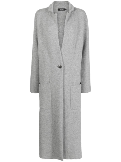 Lisa Yang Single-breasted Coat In Grey