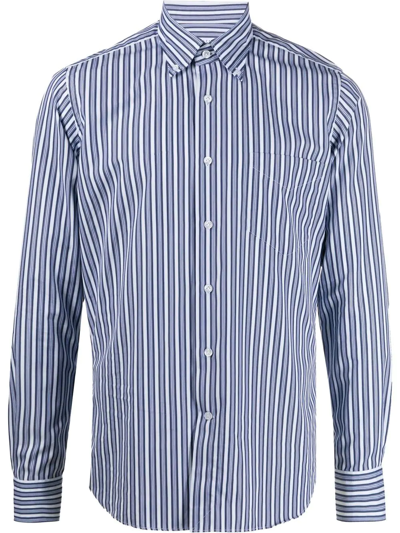 Orian Stripe-print Shirt In Blue