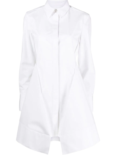 Givenchy X Josh Smith Broderie Anglaise-panel Structured Shirt Dress In New
