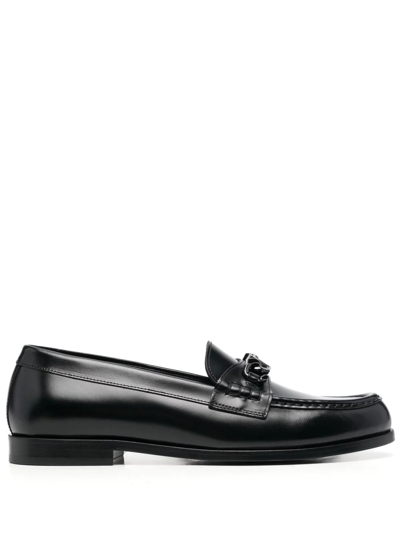 Valentino Garavani Loafer Vlogo Chain In Black