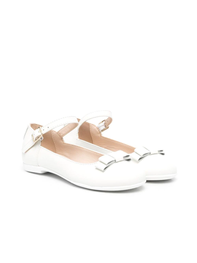 Colorichiari Kids' Bow-detail Ballerina Shoes In White