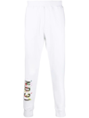 DSQUARED2 ICON-PRINT DETAIL TROUSERS