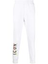 Dsquared2 Icon-print Detail Trousers In White