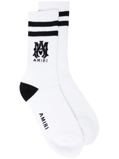 Amiri Logo-print Cotton Socks