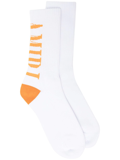 Amiri Logo-print Socks In White