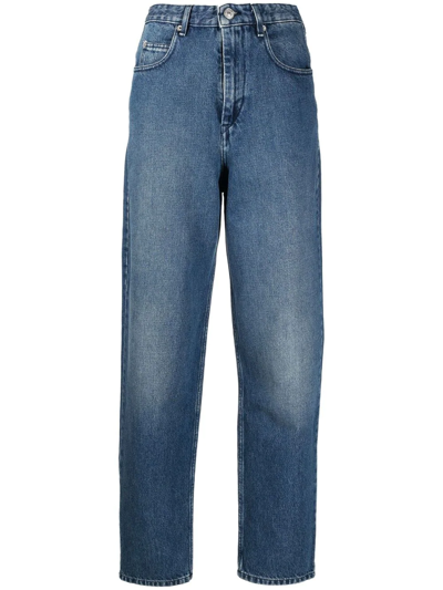Isabel Marant Étoile High-waist Straight-leg Jeans In Blu