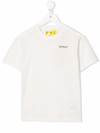 Off-white Kids' T-shirt With Printed Logo In White
