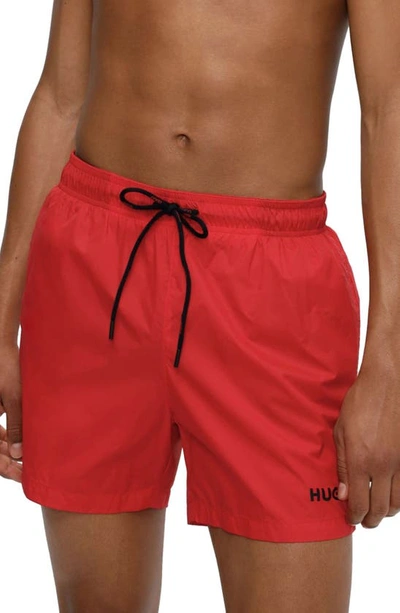 HUGO BOSS BOSS HAITI RECYCLED POLYAMIDE SWIM TRUNKS