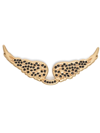 Zadig & Voltaire Swing Your Wings Rhinestone-encrusted Metal Badge In 金色