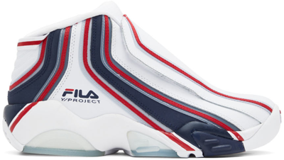 Y/project White Fila Edition Stackhouse Sneakers In Multi-colored