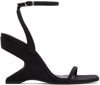 Coperni Gravity Sculpted-heel Sandals In Black