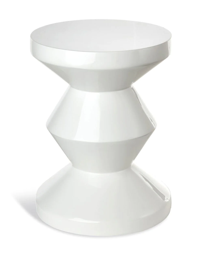 Polspotten Zig Zag Stool In White