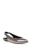 Anne Klein Oliff Slingback Flat In Pewter