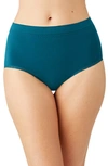 Wacoal B.smooth Lace Seamless Briefs In Deep Teal