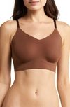 True & Co. True Body Lift Triangle Full Cup Adjustable Strap Bra In Chestnut