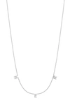 Bony Levy Icon Personalized Diamond Charm Necklace In 18k White Gold - 3 Charms