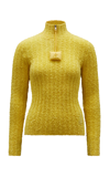 MONCLER GENIUS 1 MONCLER JW ANDERSON HALF-ZIP RIBBED-KNIT SWEATER