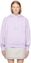 Jacquemus Embroidered Logo Hooded Sweatshirt In Purple