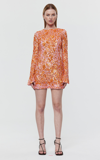 Rachel Gilbert Lupita Sequin-embellished Woven Mini Dress In Multi,white