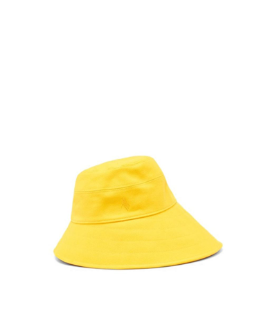 Attico Dylan Logo Embroidered Hat In Yellow