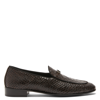 Giuseppe Zanotti Gz Rudolph Snakeskin-effect Loafers In Brown