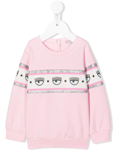 Chiara Ferragni Logo-print Cotton Sweatshirt In Pink